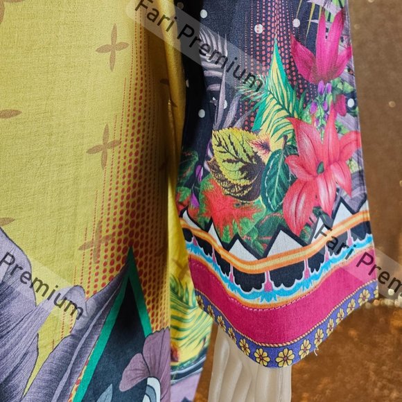 Asim Jofa 3PC Printed Lawn Cambric Cotton Shalwar Kameez Pakistani/Indian L, XL - Picture 11 of 12